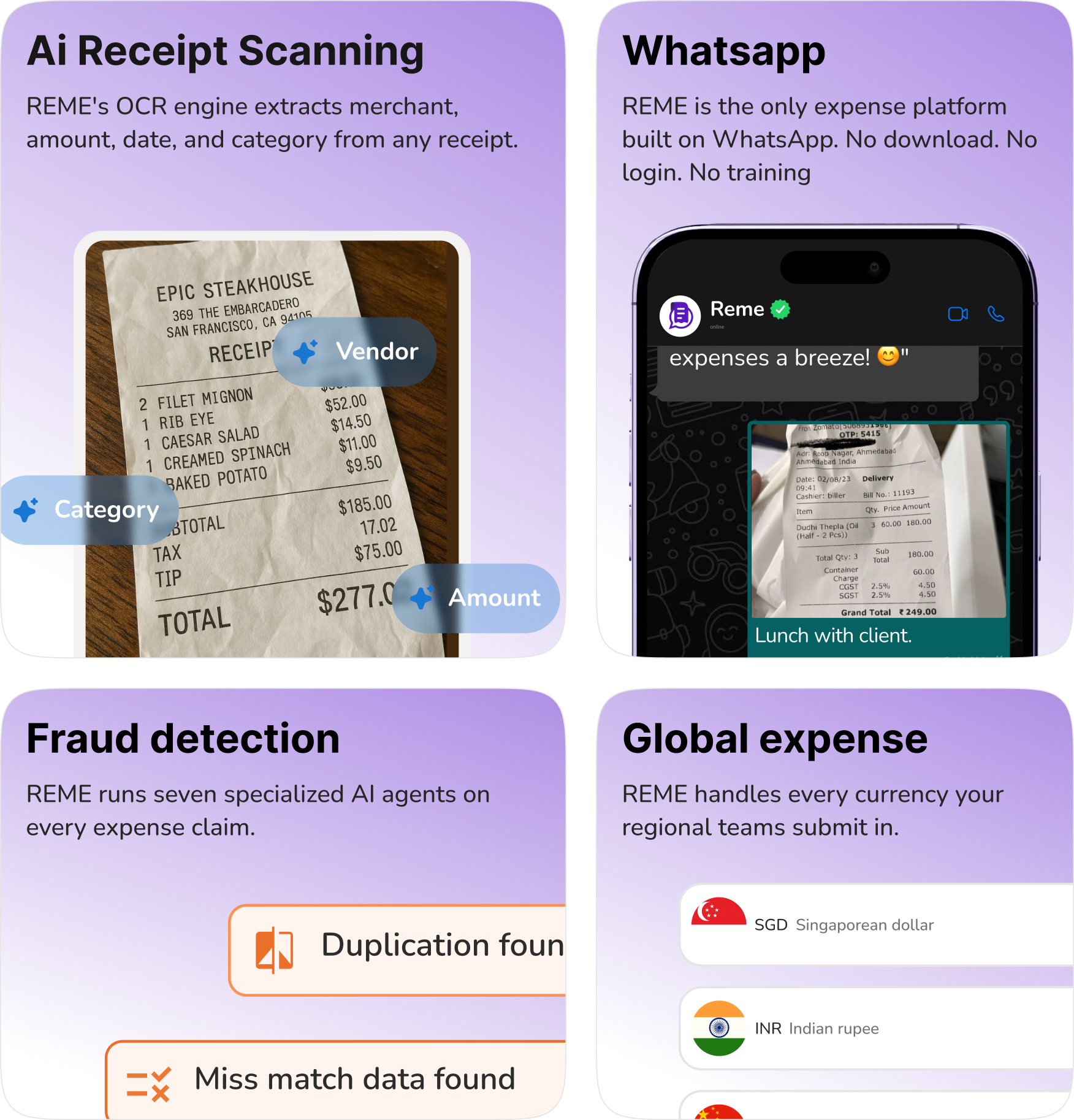 REME AI Expense Management